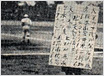 1926年　神宮球場竣功　移動式メンバー表