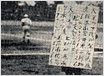 1926年　神宮球場竣功　移動式メンバー表