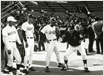 1995年　東京六大学野球連盟結成70周年記念試合　後輩を指導する長嶋茂雄監督